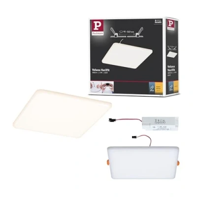 Afbeelding van Paulmann 92395 EB Panel Veluna VariFit LED inbouwlamp 17 W Satijn
