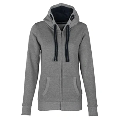 Afbeelding van Women&#039;s Hooded Jacket met ritssluiting Grey Melange L