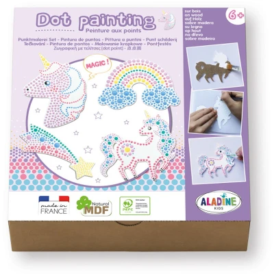 Afbeelding van Aladine Dot Painting Set Unicorn