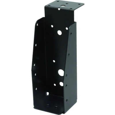 Afbeelding van Wovar Balkdrager Zwart met lip Verzinkt voor 6.3 x 17.5 cm Balken Per Stuk