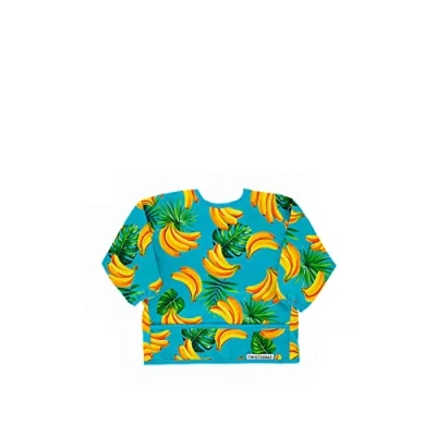 Afbeelding van Twistshake Slabbetje met lange mouwen, waterdicht, vanaf 6 maanden, banaan, 1 stuk