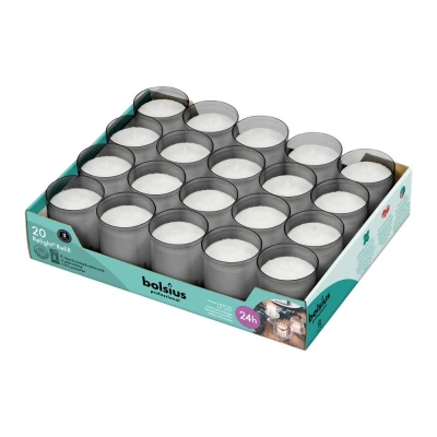 Afbeelding van Bolsius Relight Grijs 20stuks
