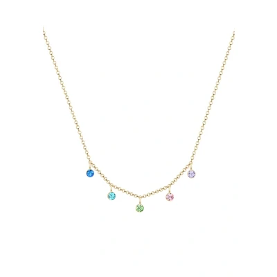 Afbeelding van Elli BUNT Regenbogen Ketting goldcoloured, Dames, Maat: 45, Gold coloured