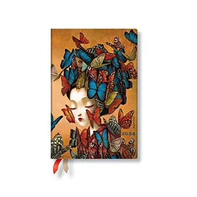 Afbeelding van Esprit de Lacombe Madame Butterfly (Esprit Lacombe) Mini 12 month Dayplanner 2024