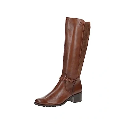 Afbeelding van Caprice Laarzen, Dames, Maat: 38.5, Cognac comb Leer en textiel