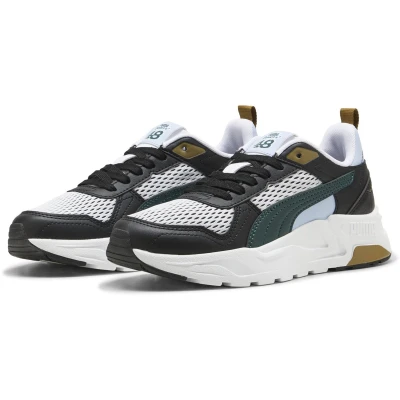 Afbeelding van PUMA Trinity 2 LT Run Fun Jr Unisex Sneakers White Green Terrain Black