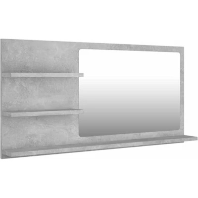 Afbeelding van vidaXL Badkamerspiegel 90x10,5x45 cm bewerkt hout betongrijs