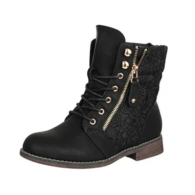 Afbeelding van Elara bottines, zwart.