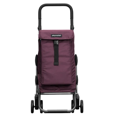 Afbeelding van Playmarket Go Up Premium Boodschappentrolley paars Trolley