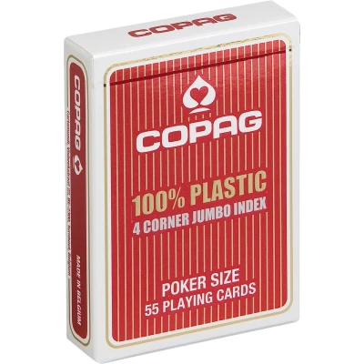 Afbeelding van Plastic speelkaarten Index 4 hoeken Display Copag