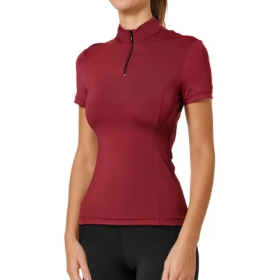 Afbeelding van Equestrian Stockholm Shirt UV Protection Bordeaux