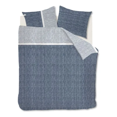 Afbeelding van Riviera Maison Amsterdam Loft dekbedovertrek Lits Jumeaux XL 260x200/220 Blauw Grijs