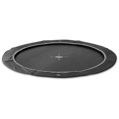 Afbeelding van EXIT Interra Groundlevel Sports Trampoline Ø366cm Zwart