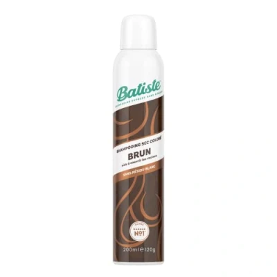 Image de Batiste Shampooing Sec, Touche de Couleur Brun, Rafraichit les Cheveux et Apporte du Volume, Poudre Colorée Effet Longue Durée, Absorbe Excès Sebum, Sans Rinçage, 200ml