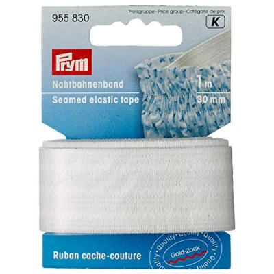 Afbeelding van Prym 1 m 30 mm gevoerd, elastiek, natuurlijk wit
