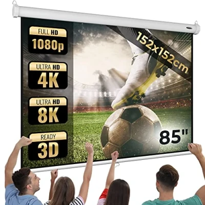 Afbeelding van Trend24 Oprolbaar projectiescherm 203 x 152 cm