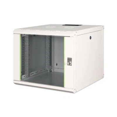 Afbeelding van Digitus DN 19 09U 6/6 19inch wandkast (b x h d) 600 509 mm 9 HE Grijs wit (RAL 7035)