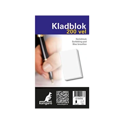 Afbeelding van Kangaro kladblok 11,5 x 19,8cm 200 vel K 55000