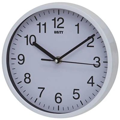 Afbeelding van Unity wandklok, Radcliffe, stil, modern, wit, 20 cm