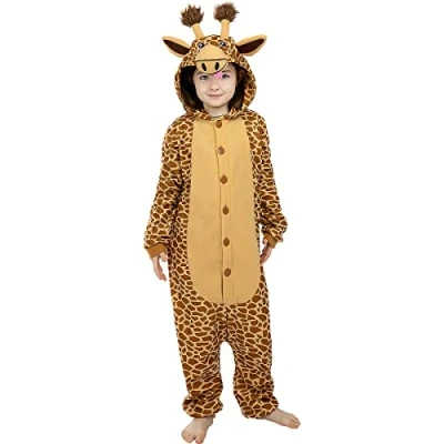 Afbeelding van FUNIDELIA Giraffe Onesie Kostuum voor Kinderen 146 158 cm