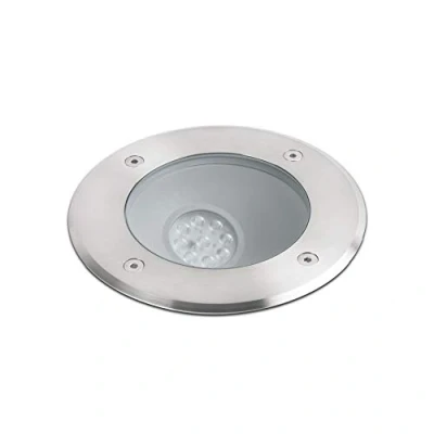 Afbeelding van Faro Salt Asimetric Ronde Grondspot Voor Buiten Ø 180 Mm, 170 Mm Inbouwmaat 9W LED Incl. IP67 Satijn Inox