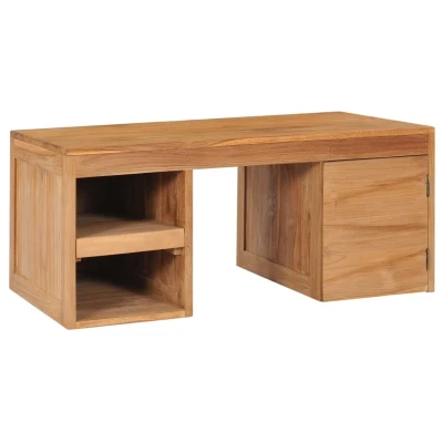 Afbeelding van Salontafel 90x50x40 cm massief teakhout