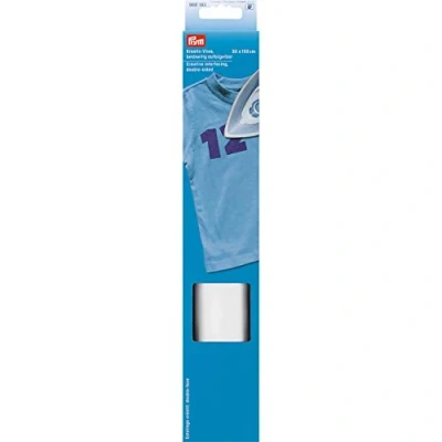 Afbeelding van Prym 968193 Creatief vliesdoek om aan beide zijden op te strijken, 150 x 30 cm, polyester, wit