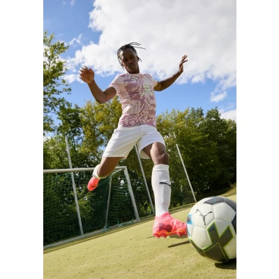 Afbeelding van Puma Future 7 Match Laceless FG/AG Voetbalschoenen met kunststof noppen, Heren, Maat: 44.5, Sunset glow/black/sun stream Textiel/ synthetisch