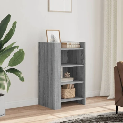 Afbeelding van Dressoir 45x35x75 cm bewerkt hout grijs sonoma eikenkleurig