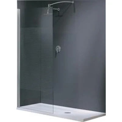 Afbeelding van Novellini Lunes H inloopdouche (met muursteun 100 cm),