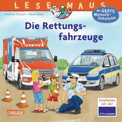Afbeelding van LESEMAUS 158: Die Rettungsfahrzeuge
