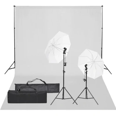 Afbeelding van VD Fotostudioset met verlichtingsset en achtergrond 500 x 300