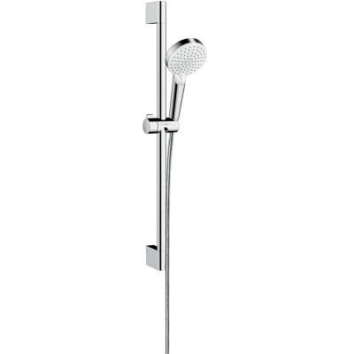 Afbeelding van hansgrohe Crometta doucheset Vario met Unica&#039;Crometta glijstang 65 cm chroom 2 straalsoorten diamtere handdouche 100 mm