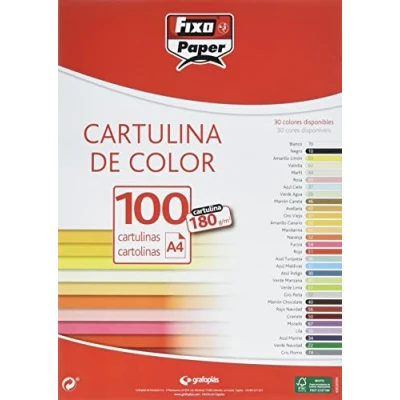 Afbeelding van Fixo Paper 11110470 karton, A4, 180 g, wit, 100 stuks