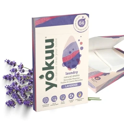 Afbeelding van Yokuu Wasstrips Wasmiddeldoekjes Lavendel 32 stuks