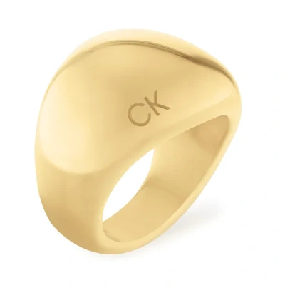 Afbeelding van Calvin Klein GP Ring SIZE 52 goldcoloured, Dames, Maat: 52, Gold coloured