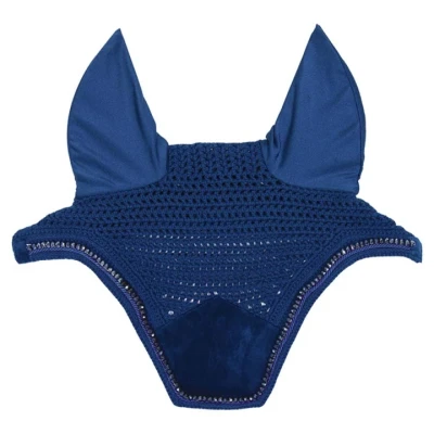 Afbeelding van Kentucky Oornetje Wellington Velvet Pearls Navy Full