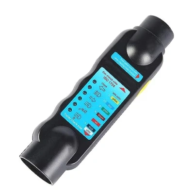 Afbeelding van AOHEWEI Aanhangerverlichting, 7 polig, tester, voor aanhanger, diagnose van elektrische circuits, bekabeling, 12 V, aansluiting caravan