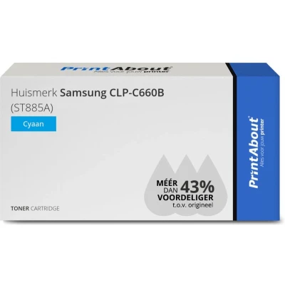 Afbeelding van Huismerk Samsung CLP C660B (ST885A) Toner Cyaan
