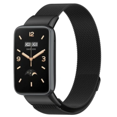 Afbeelding van Milanese bandje Zwart Xiaomi Smart Band 7 Pro RVS
