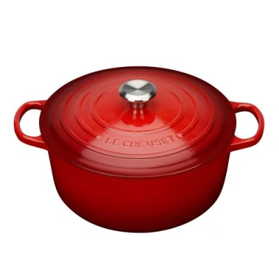 Image de LeCreuset Rôti / Faitout Signature rond Rouge cerise 28cm 6,7l