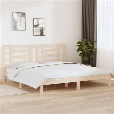 Afbeelding van Bedframe massief grenenhout 200x200 cm