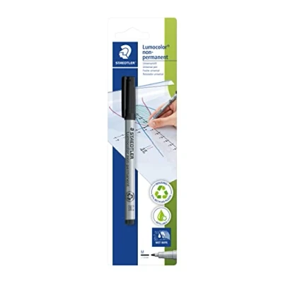 Afbeelding van STAEDTLER BKDA Lumocolor 315 9 universele balpen, medium punt, 1 mm, zwart