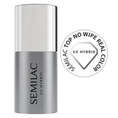Afbeelding van Semilac top NO WIPE REAL Color FOR UV GEL Polishes Nagellak: coat, Maat: 7 ml,
