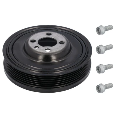 Afbeelding van FEBI BILSTEIN 193722 Krukaspoelie 6PK 143 Met schroeven AUDI: A4 B8 Avant, A6 C7 A5 Sportback, VOLKSWAGEN: Polo IV Hatchback