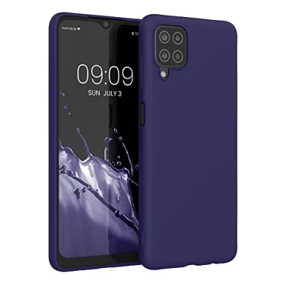 Afbeelding van kwmobile telefoonhoesje geschikt voor Samsung Galaxy A12 Hoesje smartphone Back cover in deep ocean
