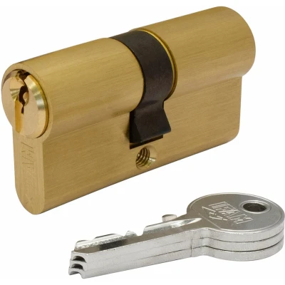 Afbeelding van Cilinder IFAM F5S3030L Blik Europees Gouden Lange hendel (60 mm)
