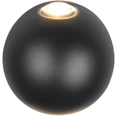 Afbeelding van TRIO AVISIO Wandlamp Zwart mat incl. 2x SMD 2W Buitenverlichting IP54