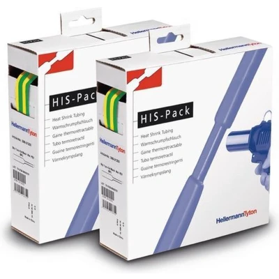 Afbeelding van HellermannTyton 300 30957 Krimpkous zonder lijm Groen, Geel 9.50 mm 4.70 Krimpverhouding:2:1 5 m