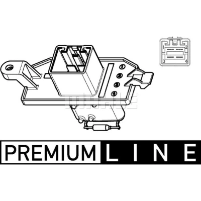 Afbeelding van Weerstand, interieurventilator MAHLE ABR 104 000P